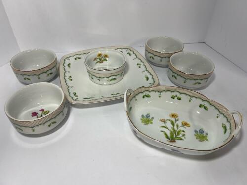 Georges Briard Victorian Garden Botanical Dish Set
