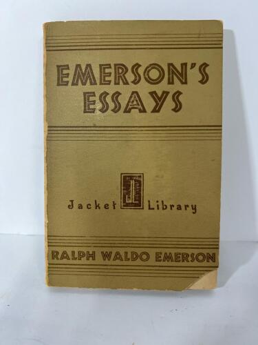 Emerson's Essays 1932 Jacket Library Edition