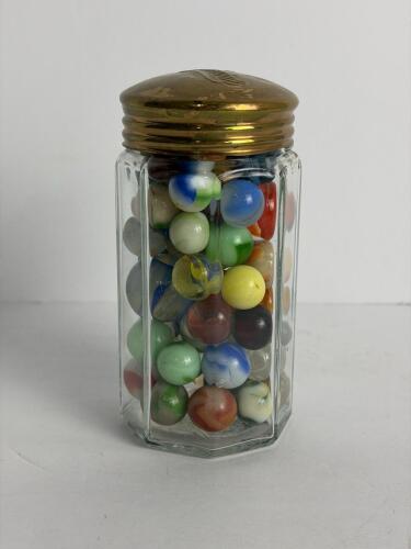 Vintage Glass Marbles with Erwin's Jar