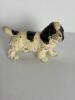 Hand-Sized Painted Cast Iron Spaniel Dog Figurine