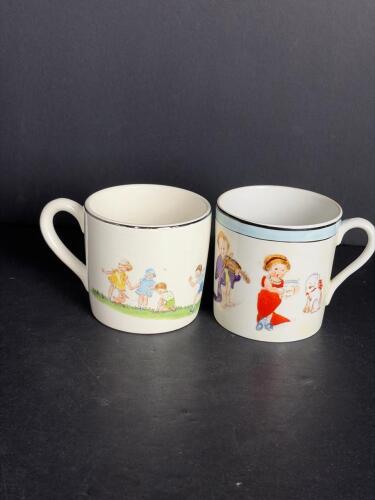 Pair of Vintage Children's Porcelain Cups