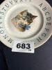 Puritan WE Co. Alphabet Cat Plate - 5