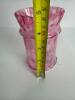 Pink Opalescent Glass Vase - 4