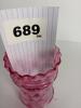 Pink Opalescent Glass Vase - 6