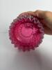 Hobnail Cranberry Glass Finger Bowl - 3