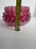 Hobnail Cranberry Glass Finger Bowl - 4
