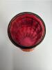 Red and Gold Glass Vase - 3