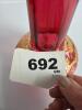 Red and Gold Glass Vase - 6
