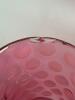 Cranberry Opalescent Coin Dot Glass Pitcher & Four Tumblers - 3