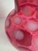 Cranberry Opalescent Coin Dot Glass Pitcher & Four Tumblers - 6