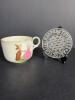 Children's Porcelain Cup & Glass ABC Plate