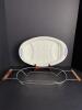 Corning Ware P-19 Platter with Holder, Blue Cornflower