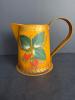 Hand Painted Decorative Strawberry Motif Metal Pitcher