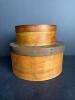 Pair of Round Wooden Pantry Boxes
