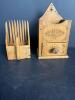 Pair of Hand-Carved Wooden Folk Art Boxes
