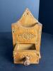 Pair of Hand-Carved Wooden Folk Art Boxes - 2