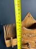 Pair of Hand-Carved Wooden Folk Art Boxes - 9