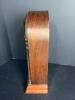 Antique Wood Mantel Clock with Glass Door - 3
