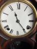 Antique Wood Mantel Clock with Glass Door - 7