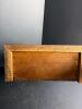 Antique Wood Mantel Clock with Glass Door - 10
