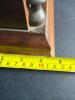 Antique Wood Mantel Clock with Glass Door - 13