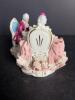 Porcelain Lace Figurine Couple Playing Chess - 3