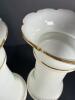 Pair Hand-Painted Floral Bristol Glass Vases - 7