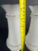 Pair Hand-Painted Floral Bristol Glass Vases - 8