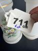Pair Hand-Painted Floral Bristol Glass Vases - 9