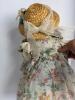 Pair of Handmade Cloth Dolls with Straw Hats - 6