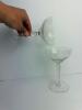 Pair of Etched Glass Champagne Coupes - 2