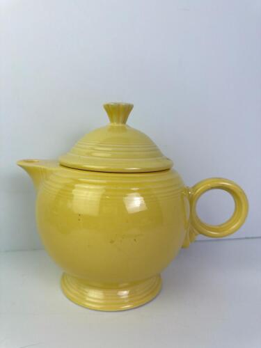 Fiesta Yellow Ceramic Teapot with Lid