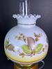 Royal Oil Lamp with Painted Glass Shade - 2
