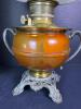 Royal Oil Lamp with Painted Glass Shade - 3