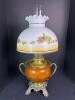 Royal Oil Lamp with Painted Glass Shade - 5