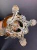 Royal Oil Lamp with Painted Glass Shade - 11