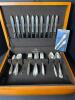 Sterling Silver Flatware Set in Wooden Case - Mostly Towle