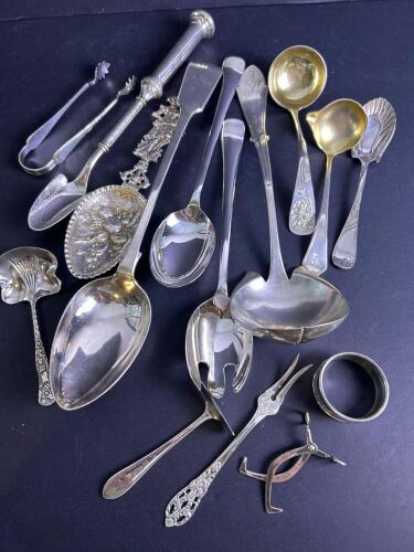 Assorted Silver-Plated Serving Utensils