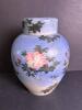 Lovely Blue Floral Hand-Painted Lidded Japanese Porcelain Jar