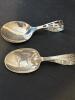 Three Sterling Silver Souvenir Curved Handle Spoons 52.5 Grams - 5