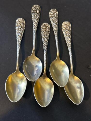 Five Hamilton & Diesinger Sterling Spoons - 54.3 Grams
