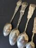 Seven Sterling Silver Presidential & DC Souvenir Spoons - 150.7 Grams - 6