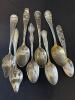 Sterling Silver Souvenir Spoons - 160.8 Grams
