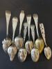 Sterling Silver Souvenir Spoons - 160.8 Grams - 4