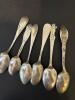 Six Sterling Silver Massachusetts Souvenir Spoons - 135.4 Grams - 4
