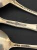 Six Sterling Silver Massachusetts Souvenir Spoons - 135.4 Grams - 6