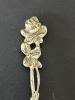 Silver Rose Motif 800 Silver Sugar Shovel - 2