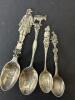 Four Sterling Silver Figural Souvenir Spoons - 31 Grams