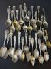 Sterling Silver Souvenir Spoons Assortment Lot - 654 Grams