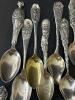 Sterling Silver Souvenir Spoons Assortment Lot - 654 Grams - 2